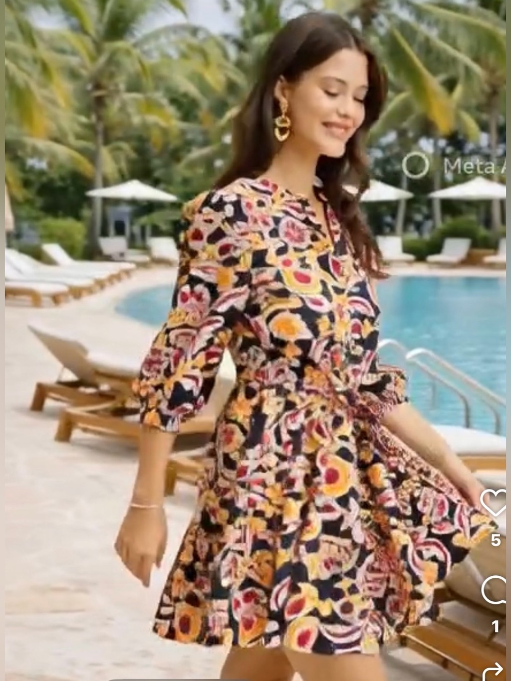⭐️NWT Umgee Floral Bold Print Mini Dress⭐️